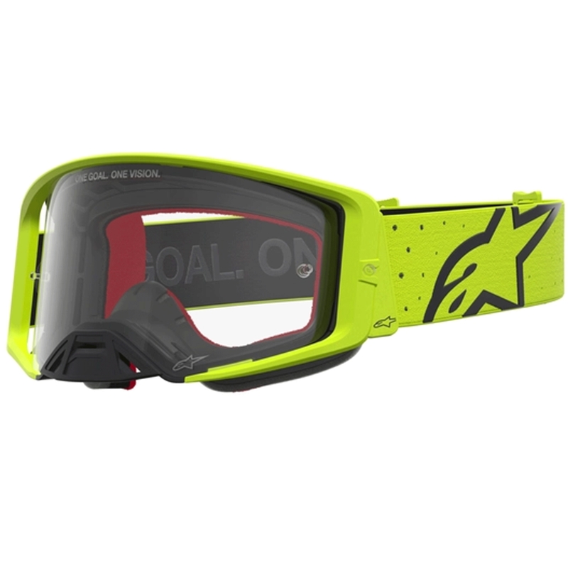 Alpinestars Supertech Vesta crossilasit, kelta-mustat (kirkas pleksilasi)