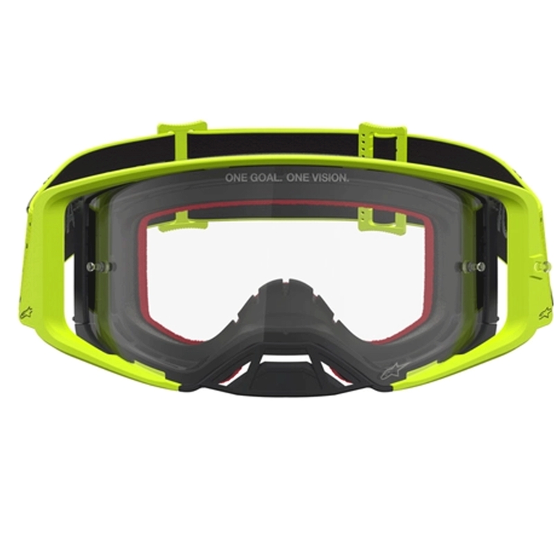 Alpinestars Supertech Vesta crossilasit, kelta-mustat (kirkas pleksilasi)
