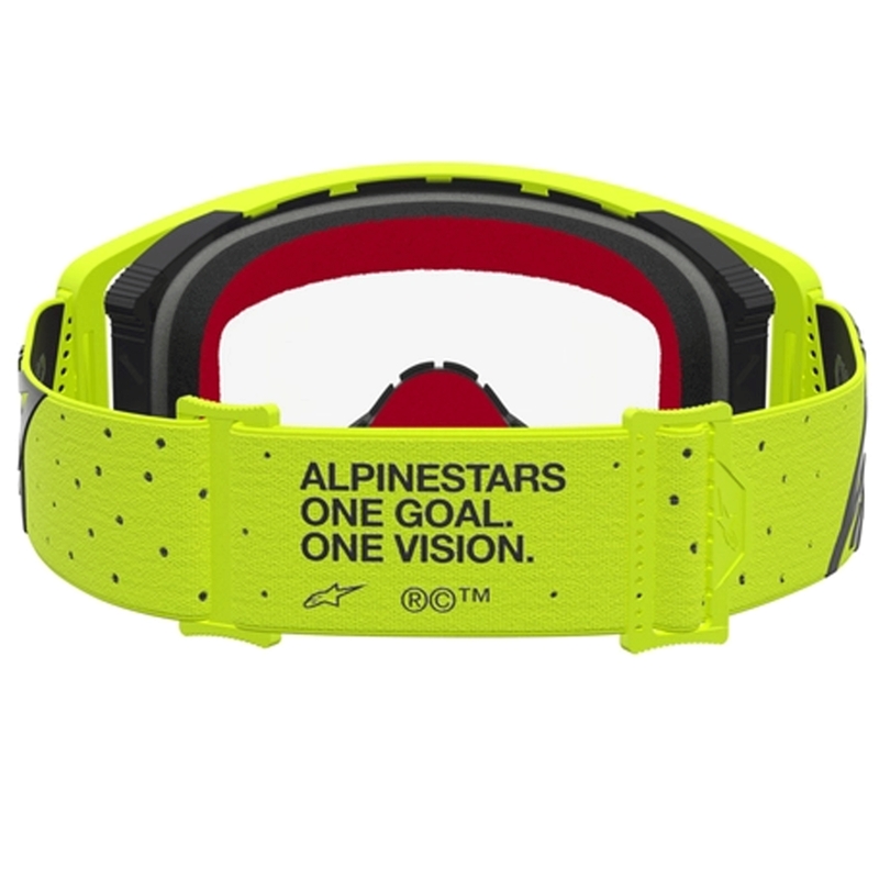 Alpinestars Supertech Vesta crossilasit, kelta-mustat (kirkas pleksilasi)