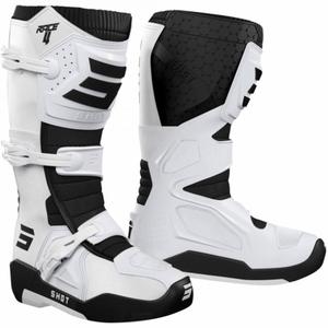 Shot Race 4 motocross-saappaat valkoiset - II. laatu