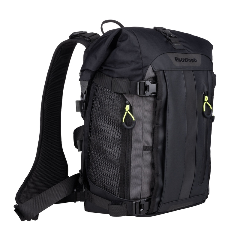 Moottoripyörälaukku Oxford Atlas B-20 Advanced Backpack 20 l harmaa - II. laatu