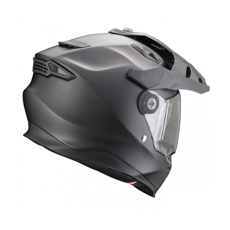 Enduro-moottoripyöräilykypärä SCORPION ADF-9000 AIR Solid pearl black matto - II. laatu