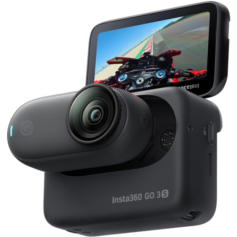 Insta360 GO 3S moottoripyöräkypärään kiinnitettävä POV-toimintakamerapaketti, musta