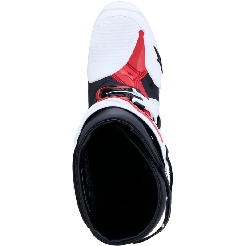 Alpinestars TECH 10 motocrossisaappaat valko-musta-punainen