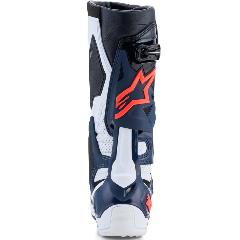 Alpinestars TECH 10 Supervented -crossisaappaat tummansiniset-valkoiset-mustaiset-violetit