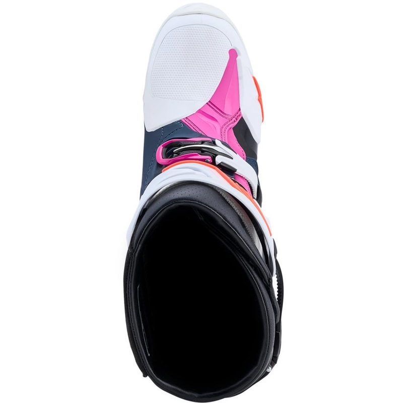 Alpinestars TECH 10 Supervented -crossisaappaat tummansiniset-valkoiset-mustaiset-violetit