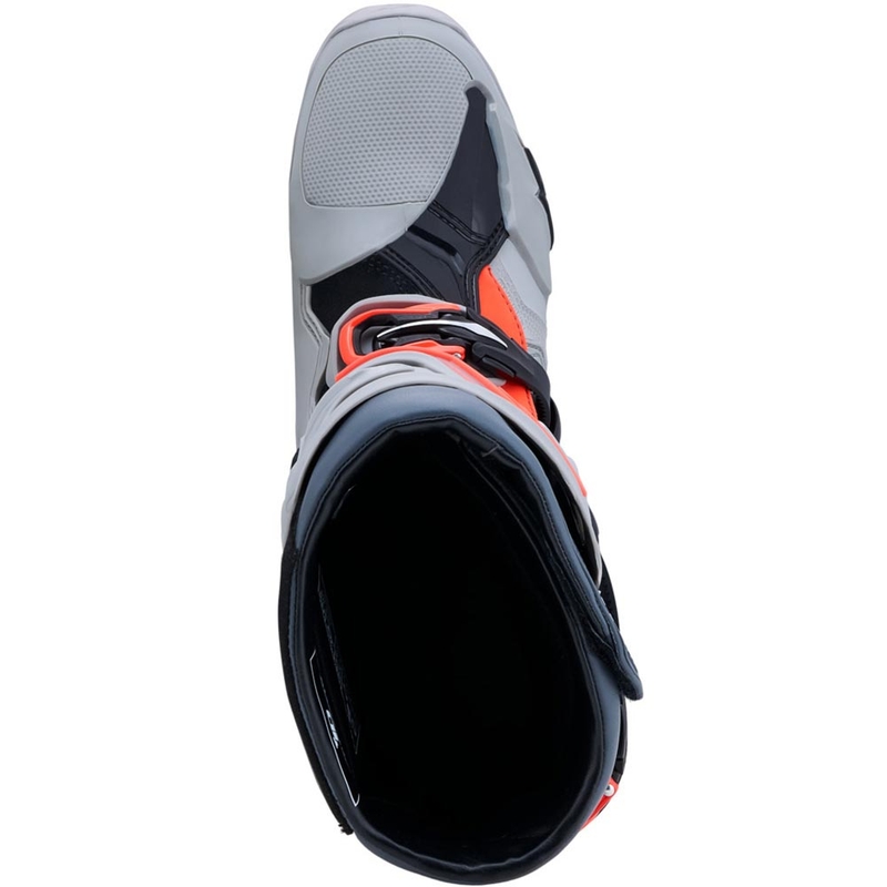 Alpinestars Tech 10 Enduro -moottoripyöräsaappaat Harmaa-Tummanharmaa-Fluo Punainen