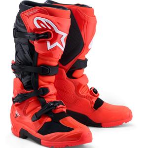 Alpinestars TECH 7 Enduro -moottoripyöräsaappaat, neonpunaiset-mustat