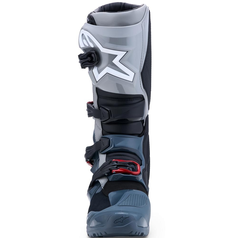 Alpinestars TECH 7 Enduro Drystar MP-saappaat tummanharmaa-vaaleanharmaa-punainen