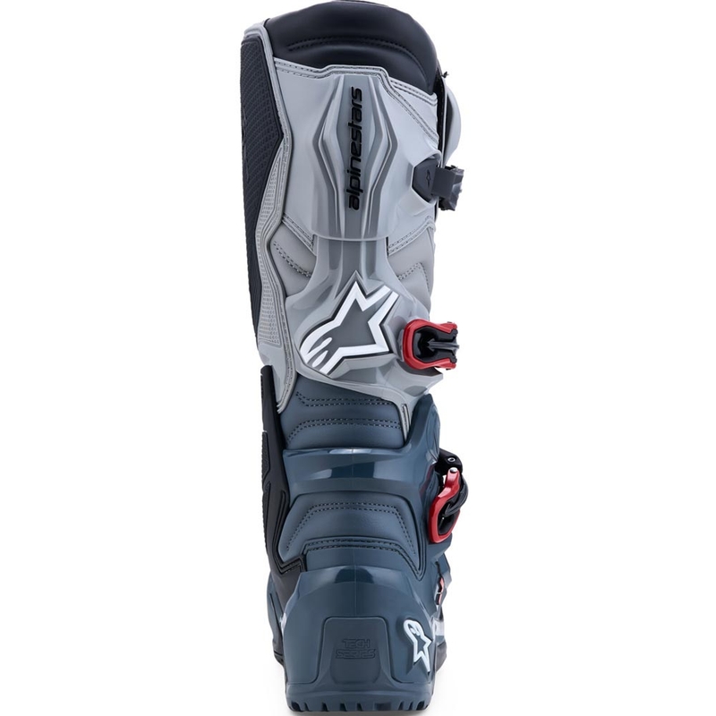 Alpinestars TECH 7 Enduro Drystar MP-saappaat tummanharmaa-vaaleanharmaa-punainen