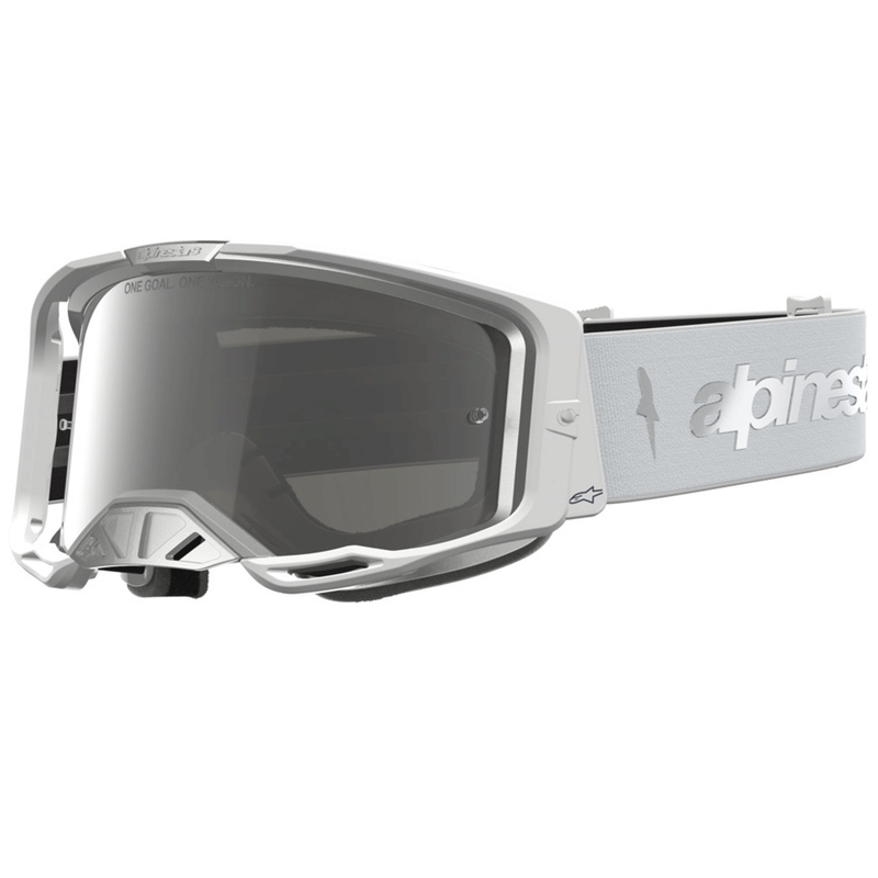 Alpinestars Vision 8 meripihkanvalko-hopea motocrossilasit
