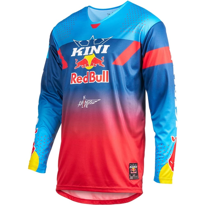 Motocross-paita KINI Red Bull 2.0 MXC sini-punainen