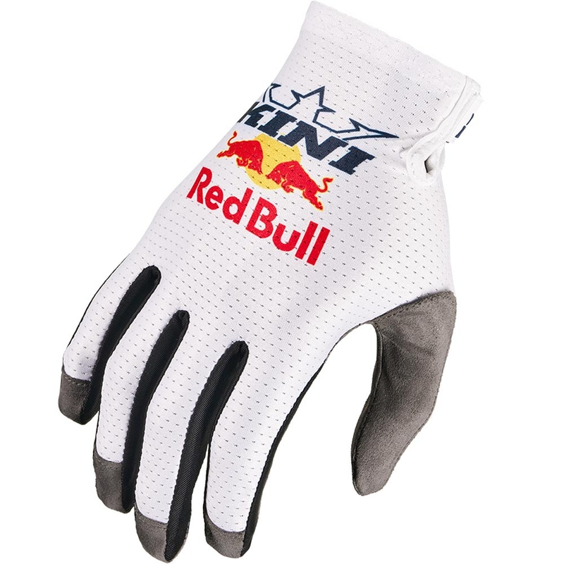 KINI Red Bull 1.0 RXP motocross-hanskat, valkoiset
