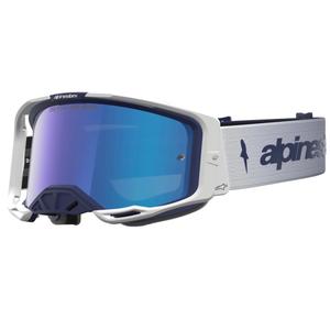 Alpinestars Vision 8 meripihkan sinivalkoiset motocrossilasit
