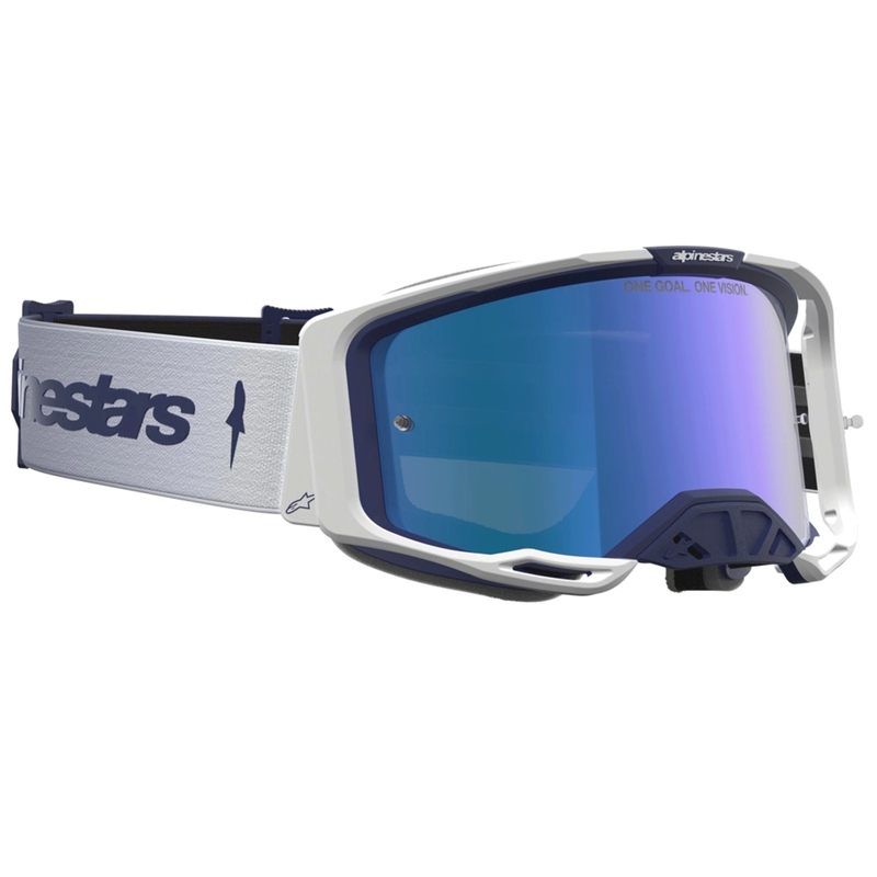 Alpinestars Vision 8 meripihkan sinivalkoiset motocrossilasit