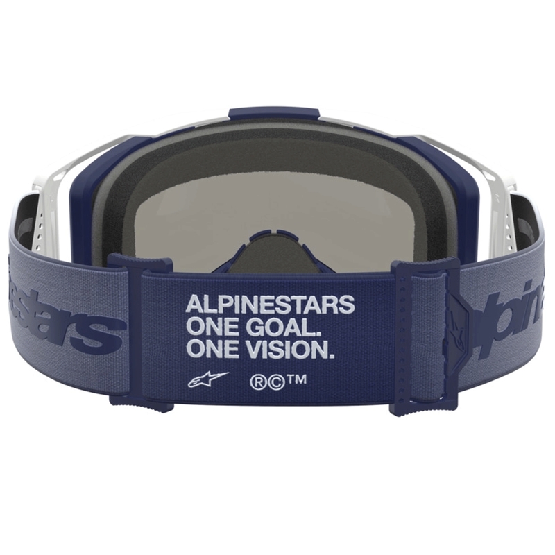 Alpinestars Vision 8 meripihkan sinivalkoiset motocrossilasit