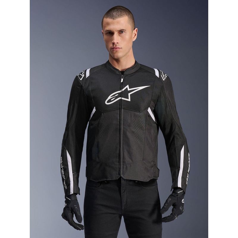 Alpinestars T-SPS Air V2 mustavalkoinen moottoripyörätakki