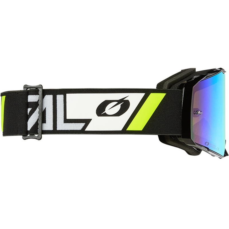 Motocrosslasit O'Neal B-55 Cram mustavalkoiset peilipleksilasilla