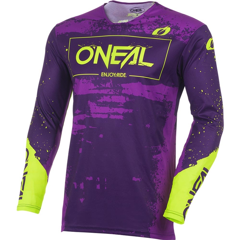 O'Neal Mayhem Paint Motocross-paita Violetti-Neonkeltainen