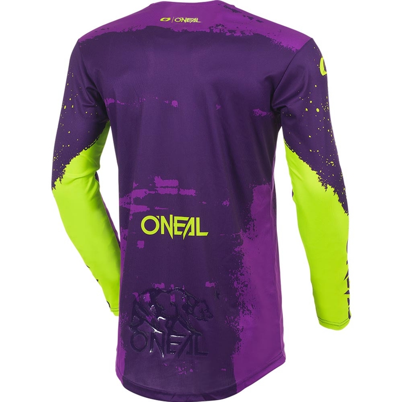 O'Neal Mayhem Paint Motocross-paita Violetti-Neonkeltainen