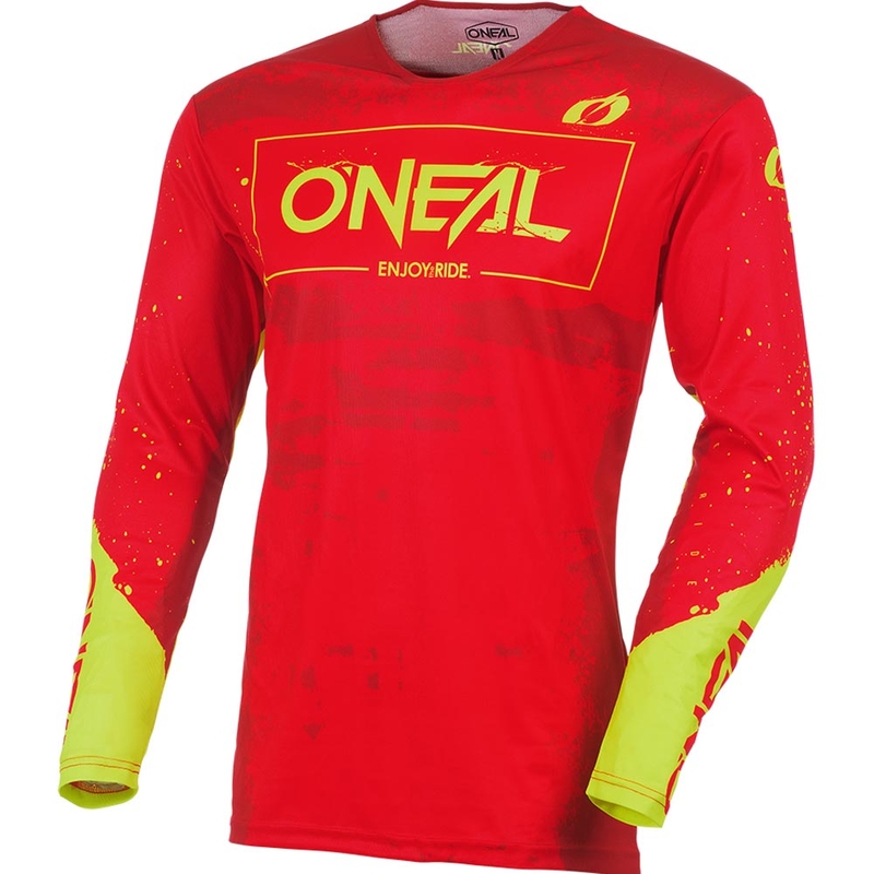 O'Neal Mayhem Paint puna-neonkeltainen motocrossipaita