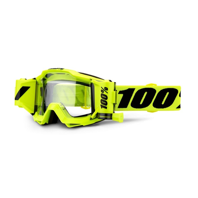 Motokrosové brýle 100% Accuri Forecast Outlaw fluo žluté (čiré plexi)