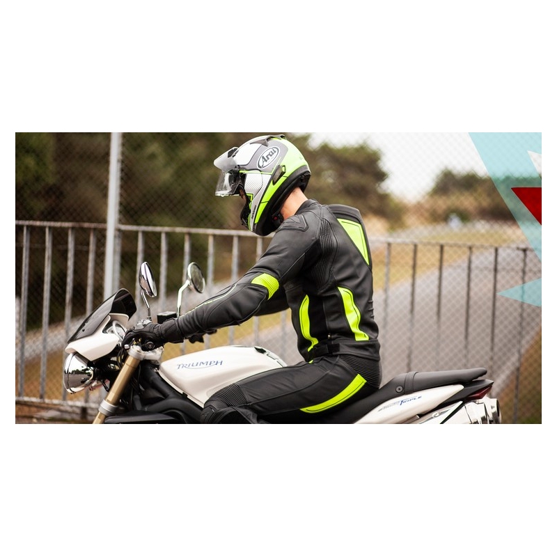 Kalhoty na motorku Ozone Volt černo-fluo žluté výprodej