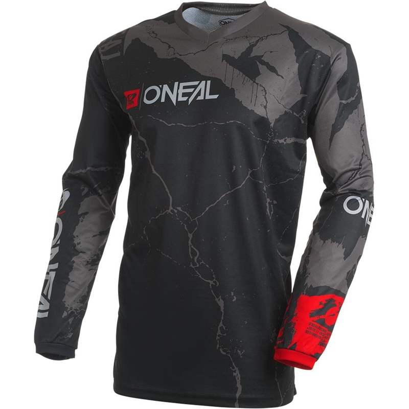 O'Neal Element Acid motocrossipaita musta-harmaa