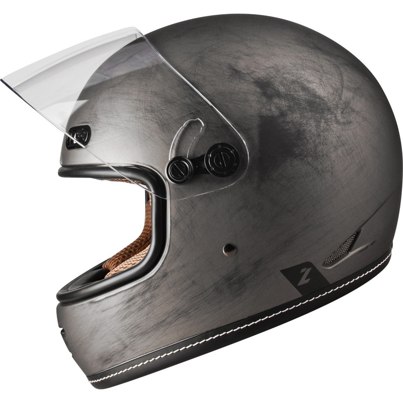 Integraalinen moottoripyöräilykypärä Lazer Oroshi Cafe Racer musta-ruskea alennusmyynti