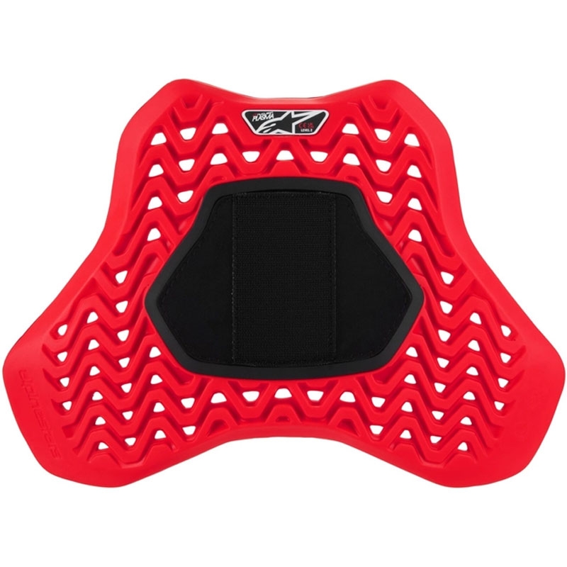Alpinestars Nucleon Plasma Racing rintasuoja tarranauhalla Punainen ja musta