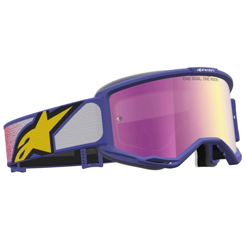 Alpinestars Vision 5 Drag crossilasit puna-violetti