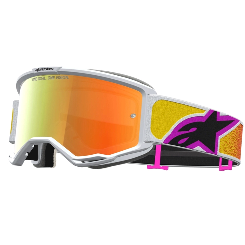Alpinestars Vision 5 Drag motocrossilasit oranssi-punainen