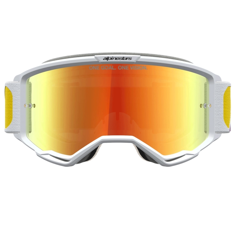 Alpinestars Vision 5 Drag motocrossilasit oranssi-punainen