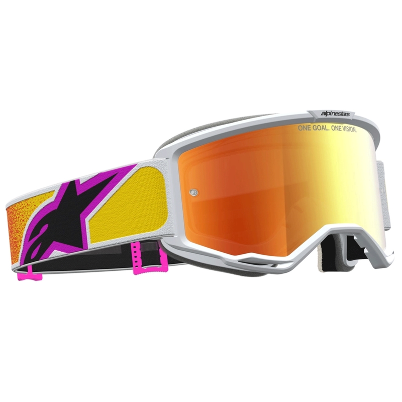 Alpinestars Vision 5 Drag motocrossilasit oranssi-punainen