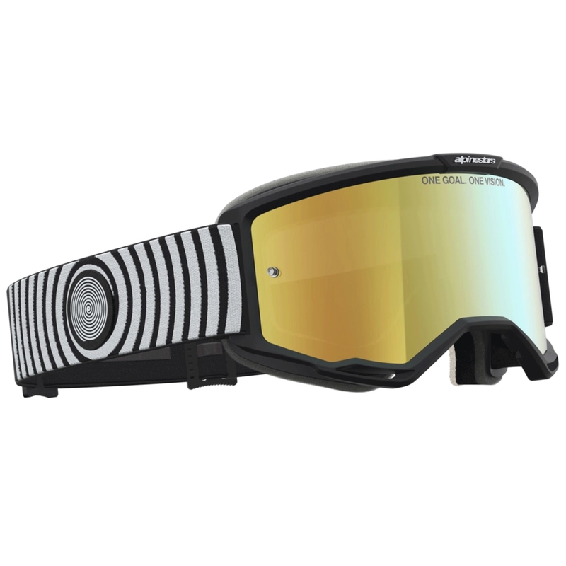 Alpinestars Vision 5 Hone motocrossilasit musta-valkoinen