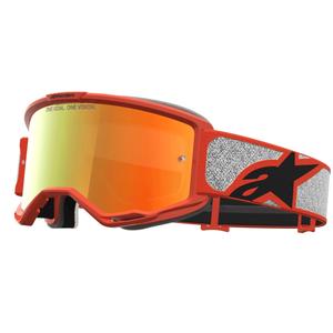 Alpinestars Vision 5 Rora hopean-oranssit motocrossilasit