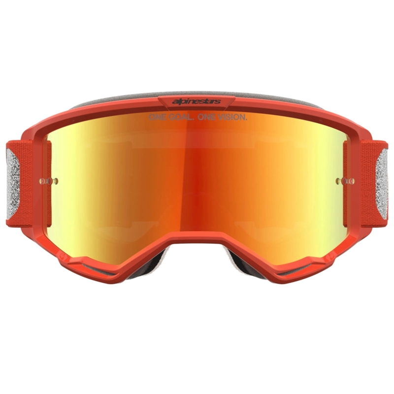 Alpinestars Vision 5 Rora hopean-oranssit motocrossilasit