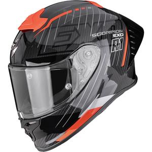 Scorpion EXO-R1 EVO II Air Surge -moottoripyöräkypärä, musta-punainen