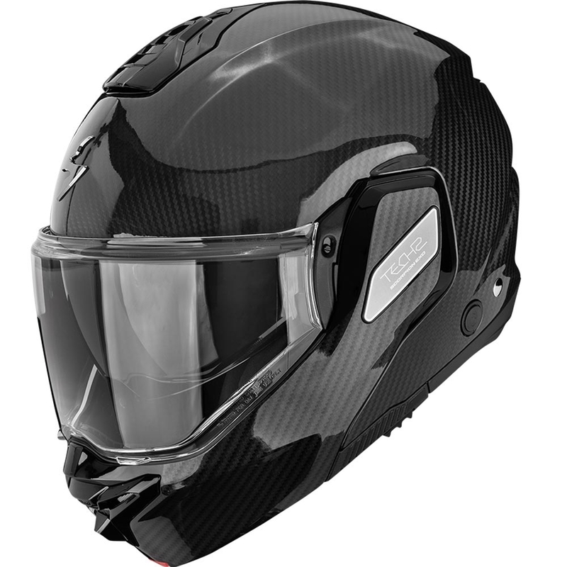 Scorpion EXO-TECH II Carbon Solid avattava moottoripyöräkypärä, musta