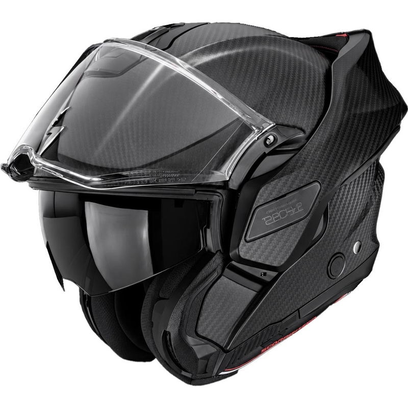 Scorpion EXO-TECH II Carbon Solid avattava moottoripyöräkypärä mattamusta