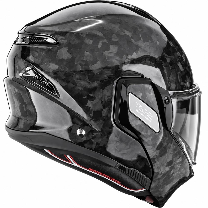 Scorpion EXO-TECH II Onyx Carbon avattava moottoripyöräkypärä musta