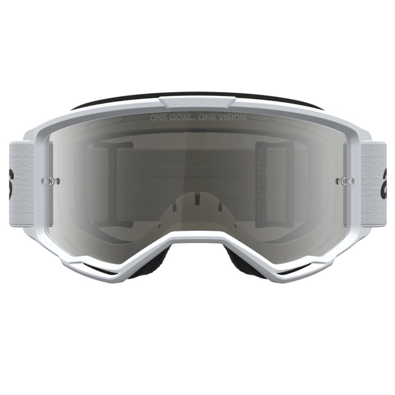 Alpinestars Vision 3 Wordmark motocrossilasit valko-musta
