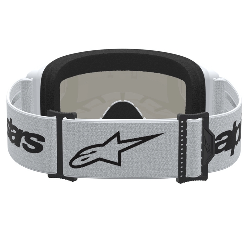 Alpinestars Vision 3 Wordmark motocrossilasit valko-musta