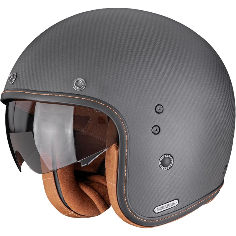 Scorpion Belfast II Carbon Solid Avokypärä Moottoripyöräkypärä Mattamusta