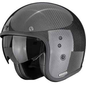 Scorpion Belfast II Carbon Solid Avokypärä Moottoripyöräkypärä Musta