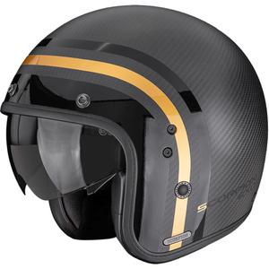 Scorpion Belfast II Carbon Regal Avokypärä Moottoripyöräkypärä Mattamusta-Kultainen