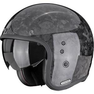 Scorpion Belfast II Carbon Onyx -avokypärä moottoripyörälle, musta
