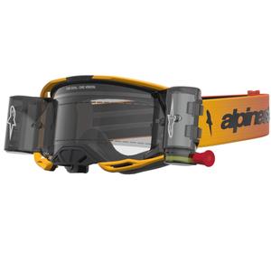 Alpinestars Vision 8 Amber Roll-Off Motocross Suojalasit Kelta-Punainen-Musta