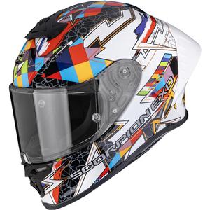 Scorpion EXO-R1 EVO II Air Pouls -moottoripyöräkypärä, valkoinen-monivärinen
