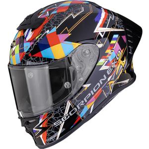 Scorpion EXO-R1 EVO II Air Pouls -moottoripyöräkypärä, musta-monivärinen